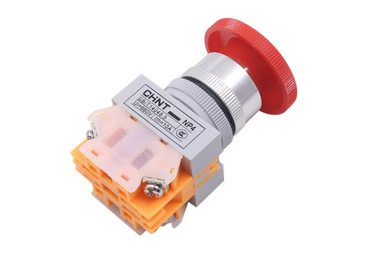 10PCS Chint NP4-11ZS/1 Pushbutton Switches 1NO+1NC Red