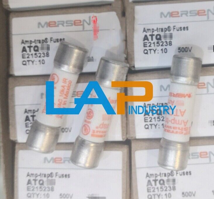 10PCS Ferraz Shamwut/Mersen ATQ-6/10 0.6A 500V Time Delay Fuse - FERRAZ SHAMWUT/MERSEN