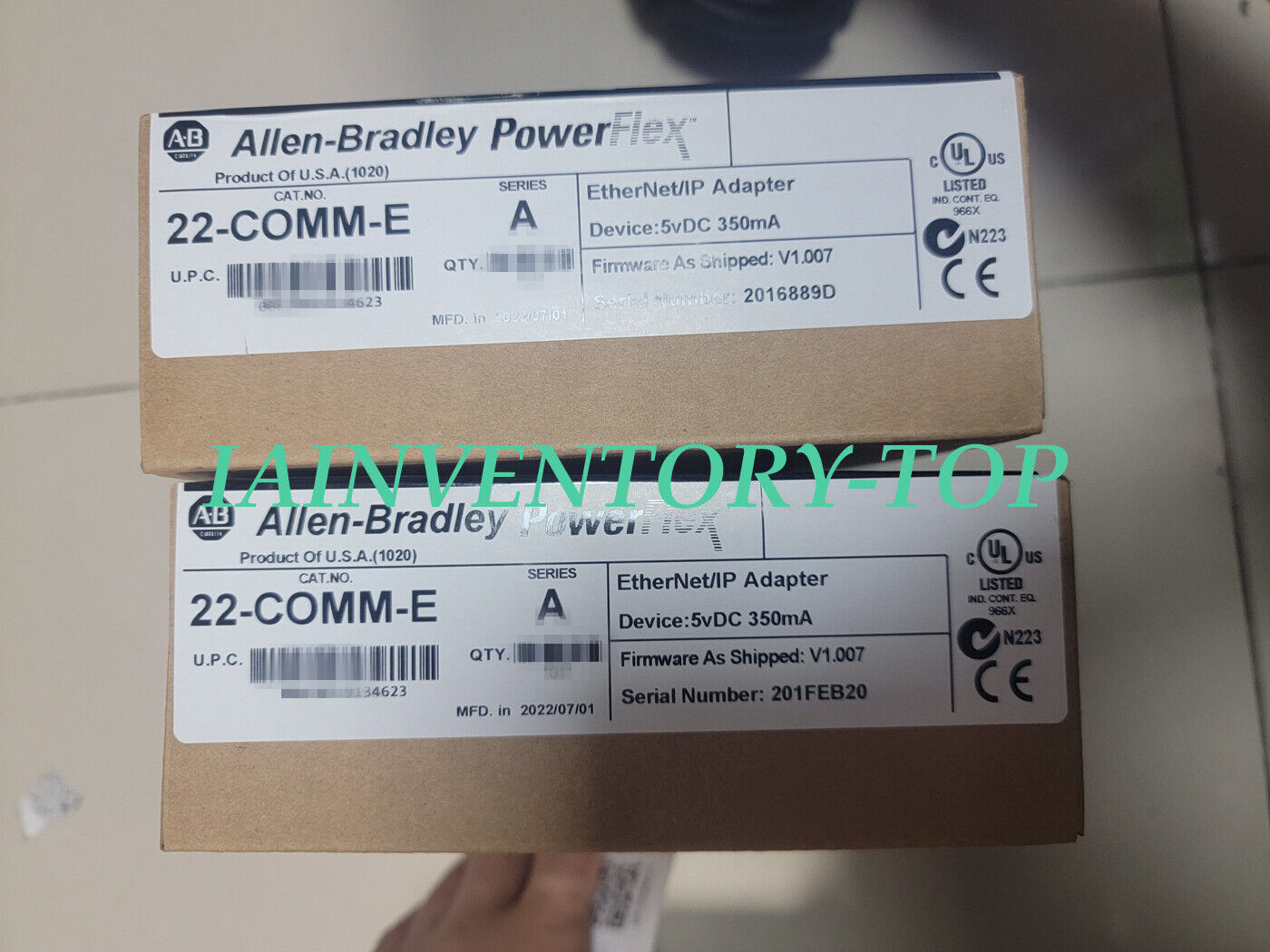 Allen-Bradley 22-COMM-E Ethernet/IP Communication Adapter 1-Pack - ALLEN-BRADLEY