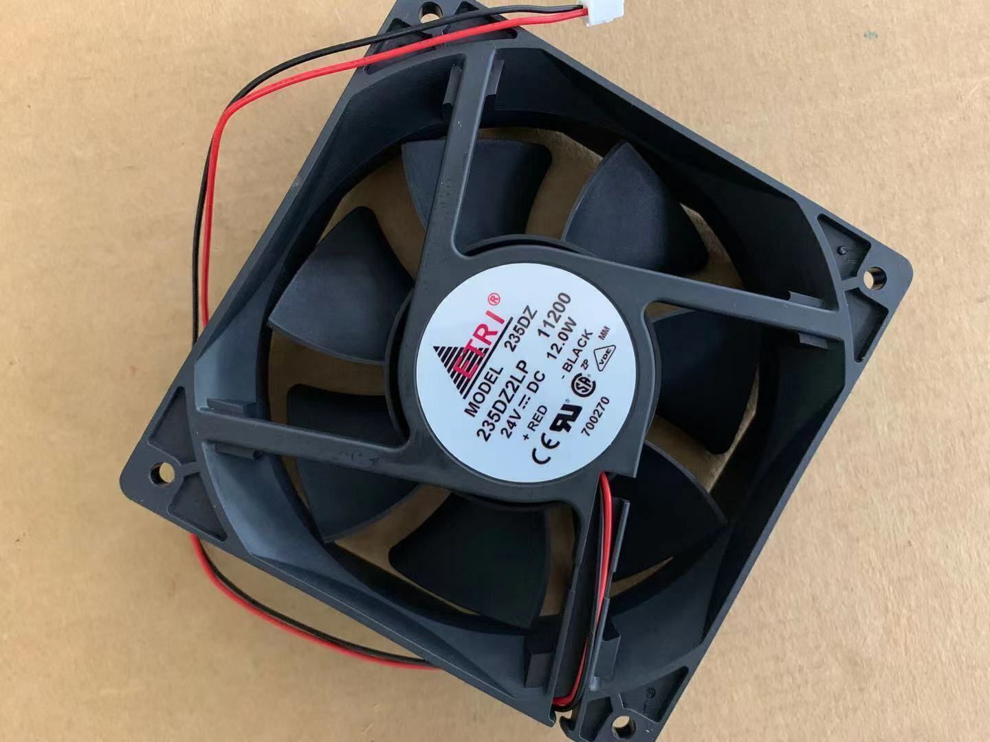 new 1PC ETRI 12038 12CM 235DZ2LP 11200 24V 12.0W 2-wire inverter cooling fan - ETRI