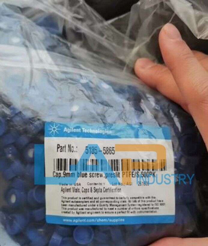 500PC Agilent Technologies 5185-5865 Sample Bottle Cap - New - AGILENT TECHNOLOGIES