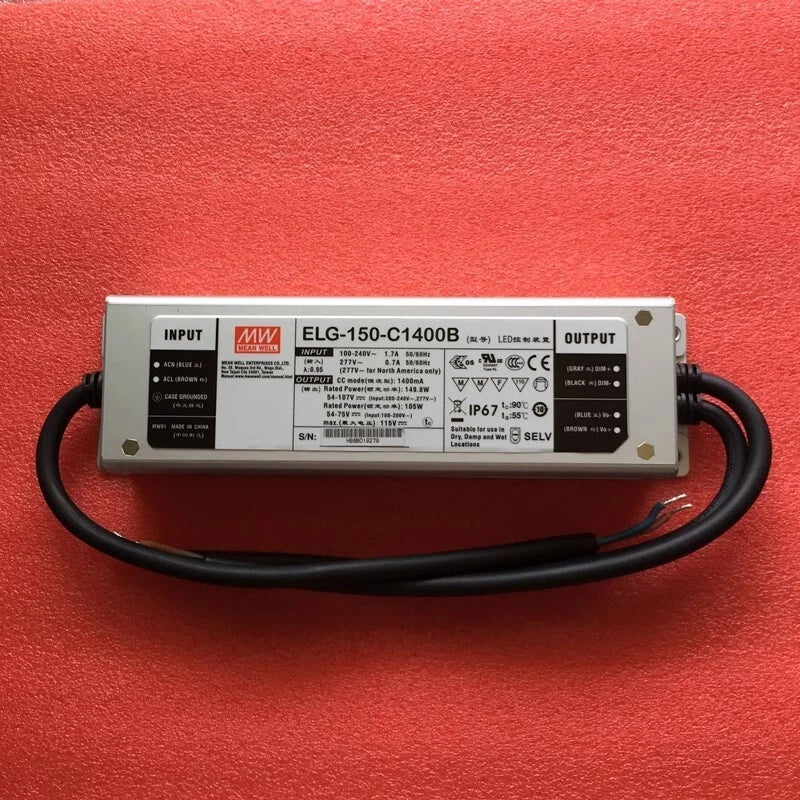 Meanwell ELG-150-C1400B 150W 54~107V 1400mA Switching Power Supply