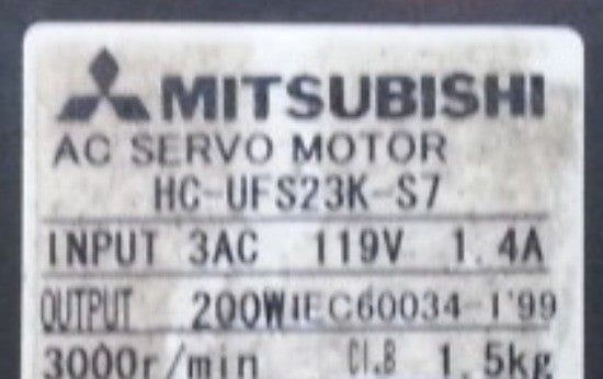 MITSUBISHI AC SERVO MOTOR HC-UFS23K-S7 EXPEDITE
