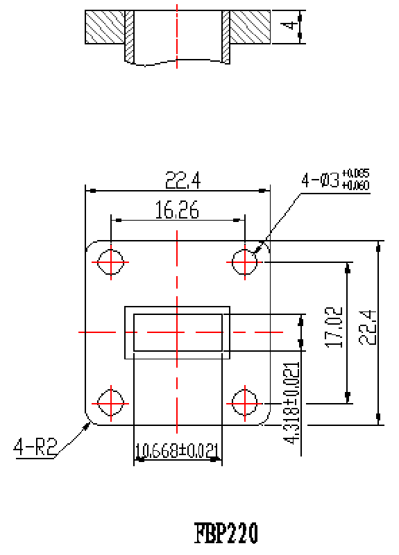 Qty:1pc Waveguide Coaxial Adapter Converter 17.6-26.7GHz BJ220 (WR42)