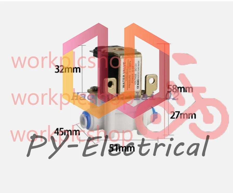 1PCS 2 points inlet diameter 6.5mm Water valve PURO-XD12 DC 12V 6.5W #US