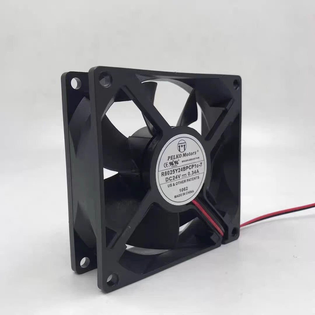 PELKO R8025Y24BPCP1-7 8025 DC24V 0.34A 2-wire Inverter Cooling Fan