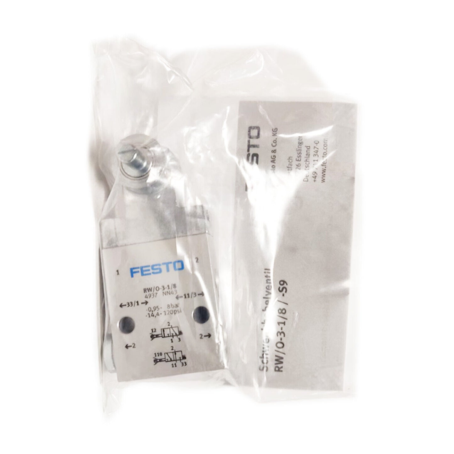 new 1PCS Festo RW/O-3-1/8 4937 Mechanical Valve - - FESTO
