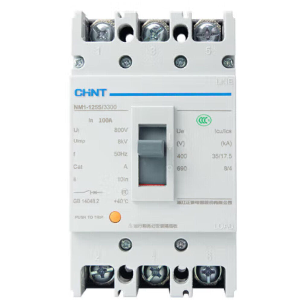 CHNT Moulded Case Circuit Breaker MCCB NM1-125S/3300-100A 3P - CHNT