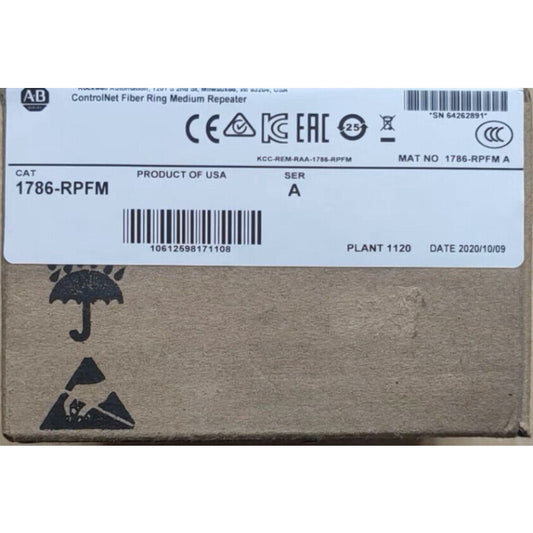 1786-RPFM New Factory Sealed AB 1786-RPFM A CONTROLNET FIBER MODULE - OPTIFIBER
