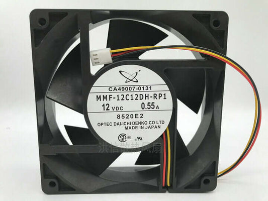 new MMF-12C12DH-RP1 DC12V 0.55A 12038 12cm 3-wire cooling fan
