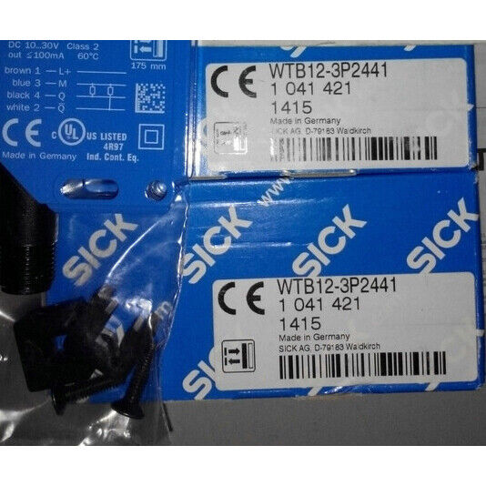 New ONE SICK photoelectric switch sensor WTF12-3P2441 - High precision monitoring system with built-in sensor technology - ONE SICK