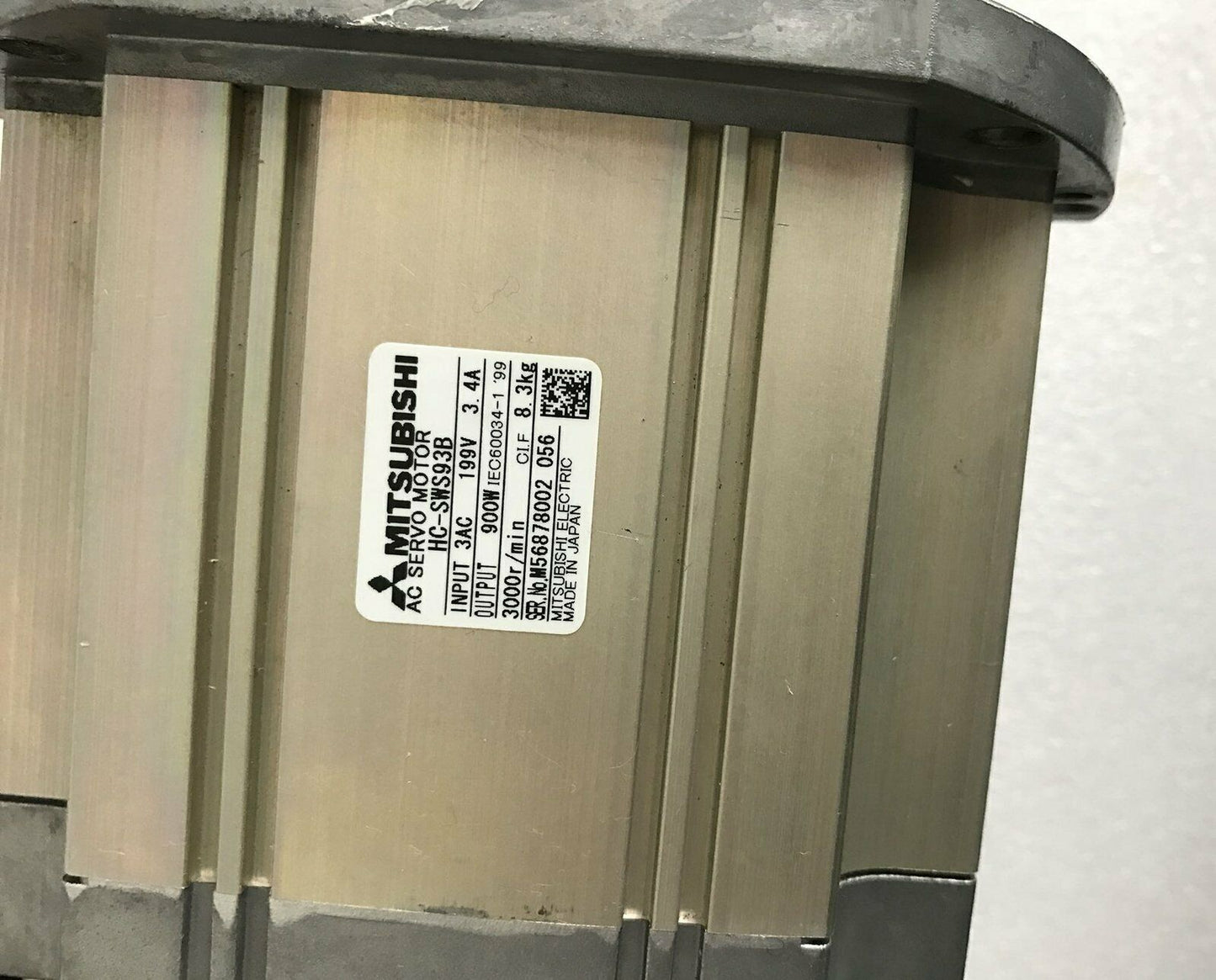 Used Mitsubishi HC-SWS93B Hollow Motor Tested Good Condition - MITSUBISHI