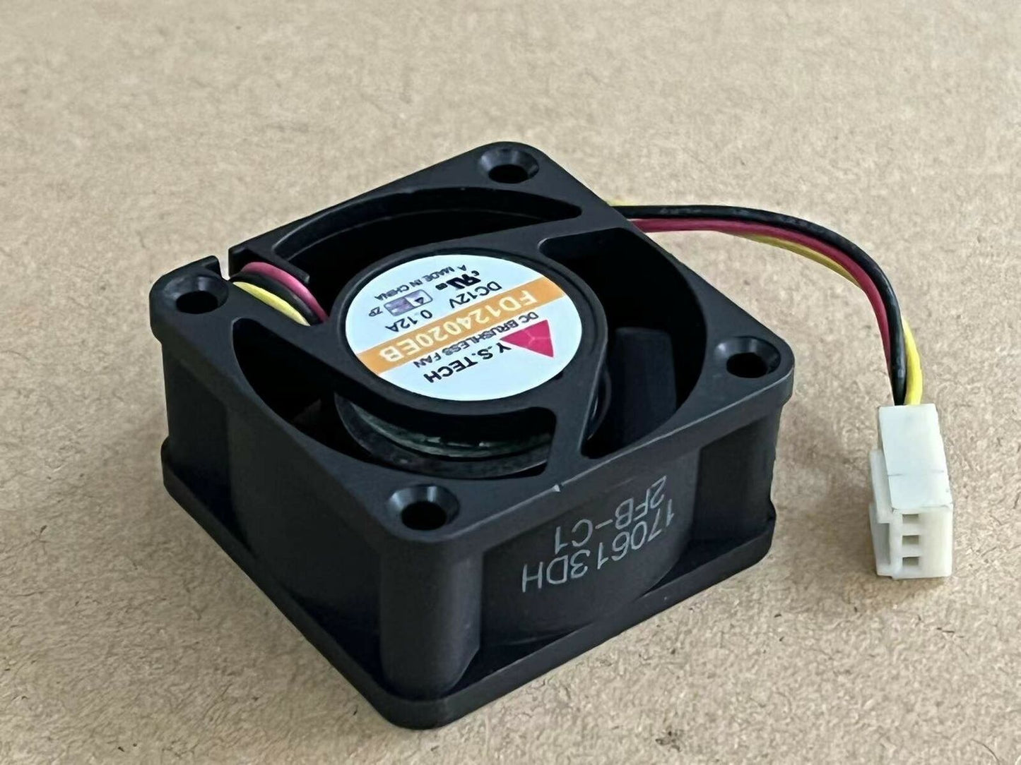 new for Y.S.TECH FD124020EB DC12V 0.12A 4020 40mm 4CM 40x40x20mm 3Pin Cooling Fan