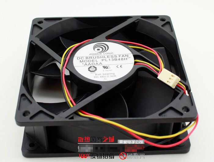 1pcs POWER LOGIC PL13B48H 12038 120mm 48V 0.32A Cooling Fan 3pin