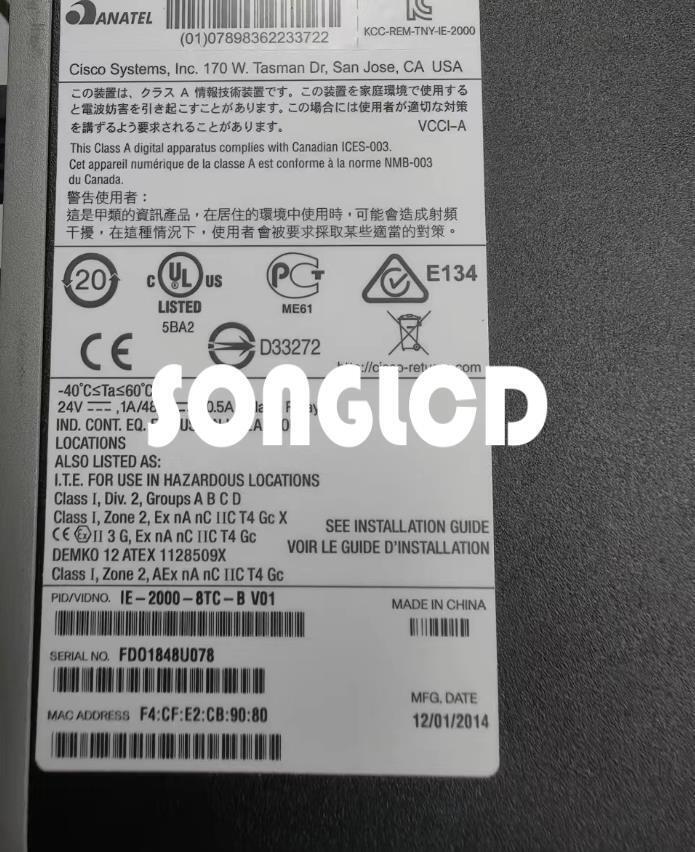 1PCS IE-2000-8TC-B V01 Industrial Ethernet Switch - OPC