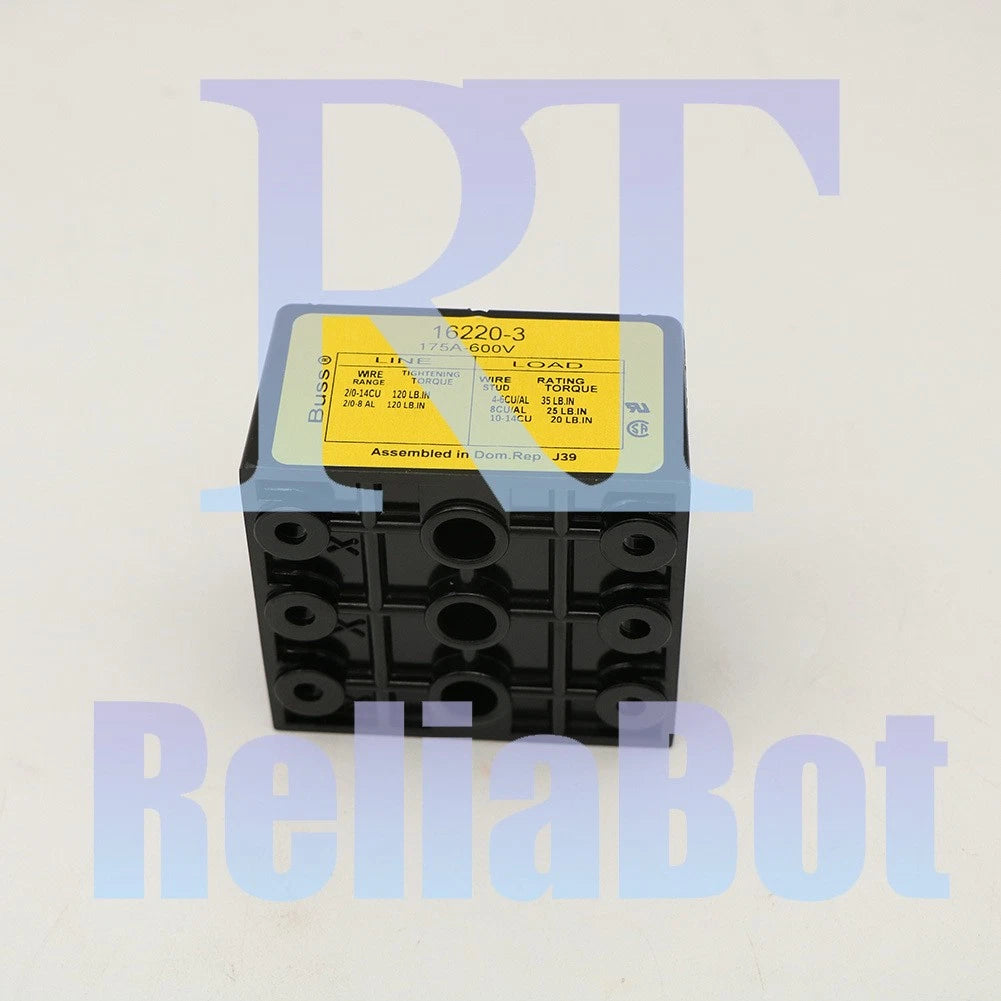 Power Distribution Block 3 Pole 175A 600V 16220-3 1PC