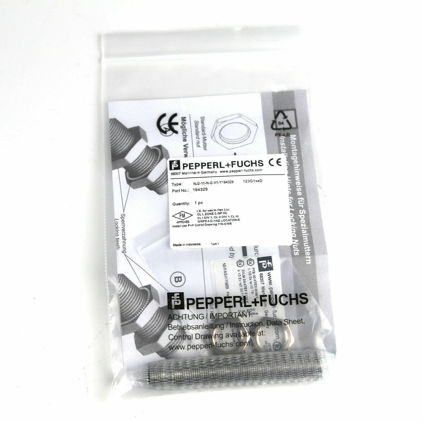 Pepperl+Fuchs NJ2-11-N-G-V1-Y194329 - PEPPERL+FUCHS