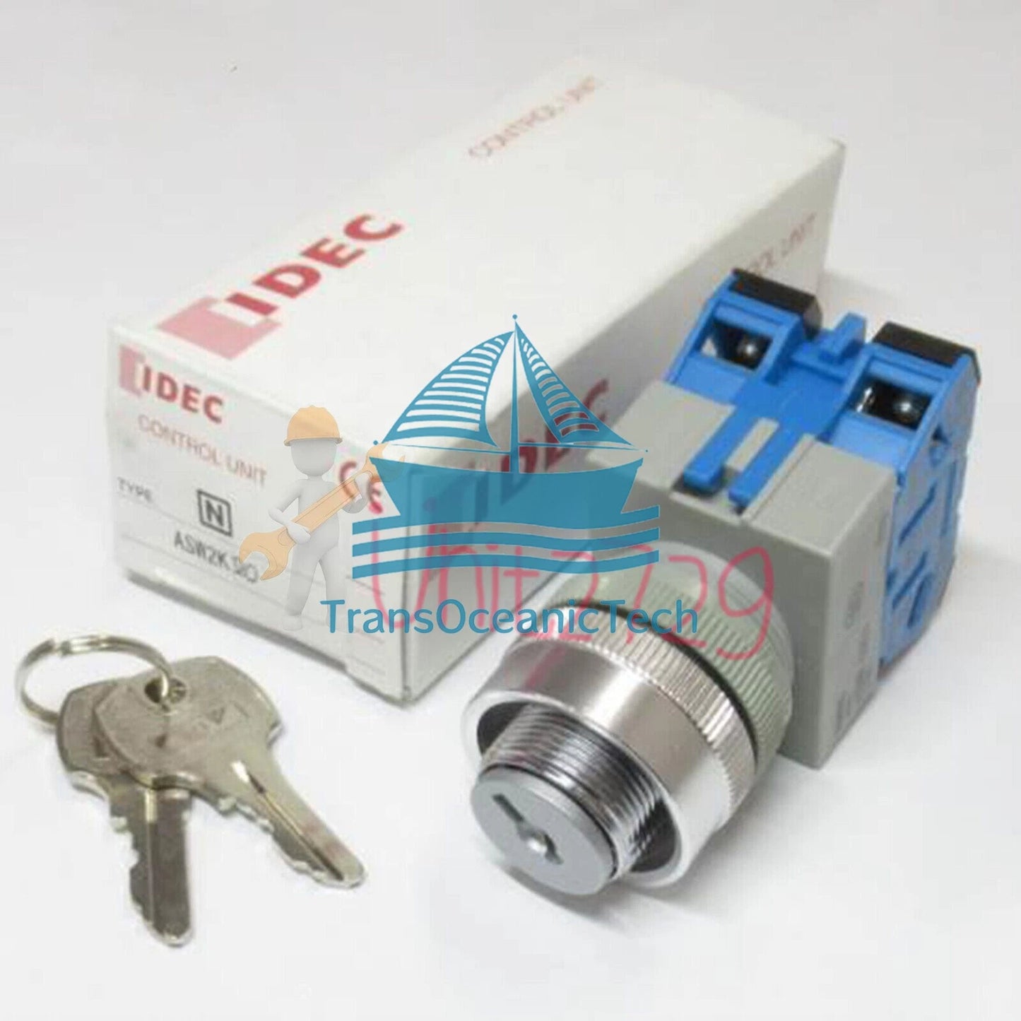 1pc IDEC ASW2K20 22mm Key Switch 2 Position fast Ship #YP1