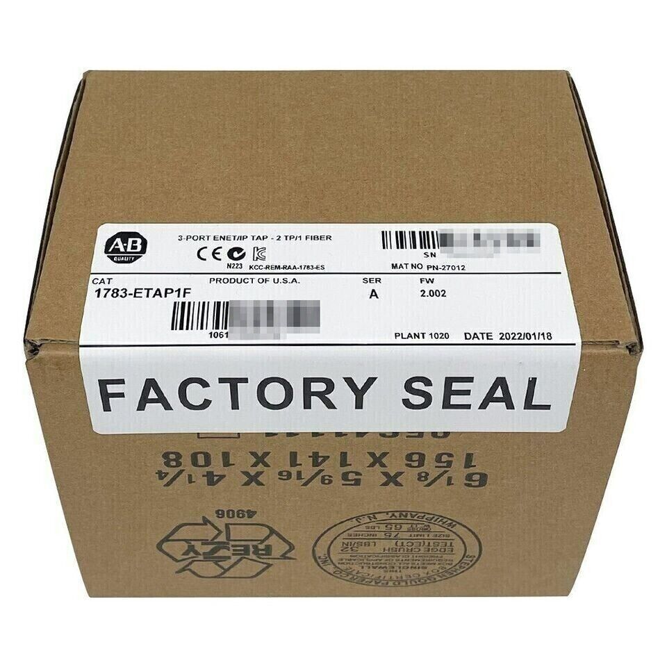 AB 1783-ETAP 1783ETAP 3-Port Ethernet/IP Tap - NEW FACTORY SEALED
