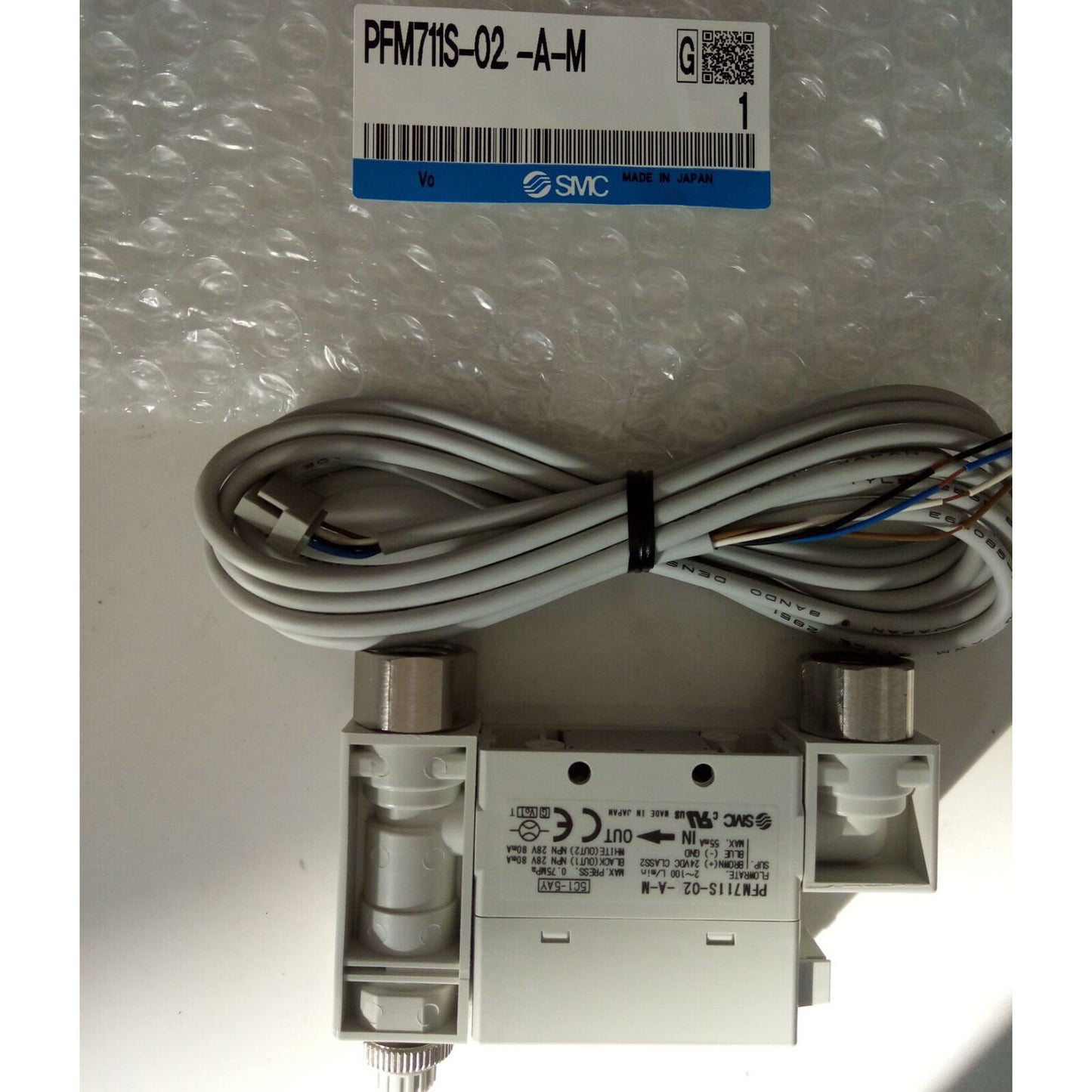 New SMC PFM711S-02-A-M Air Flow Valve - High-Quality Flow Control - SMC