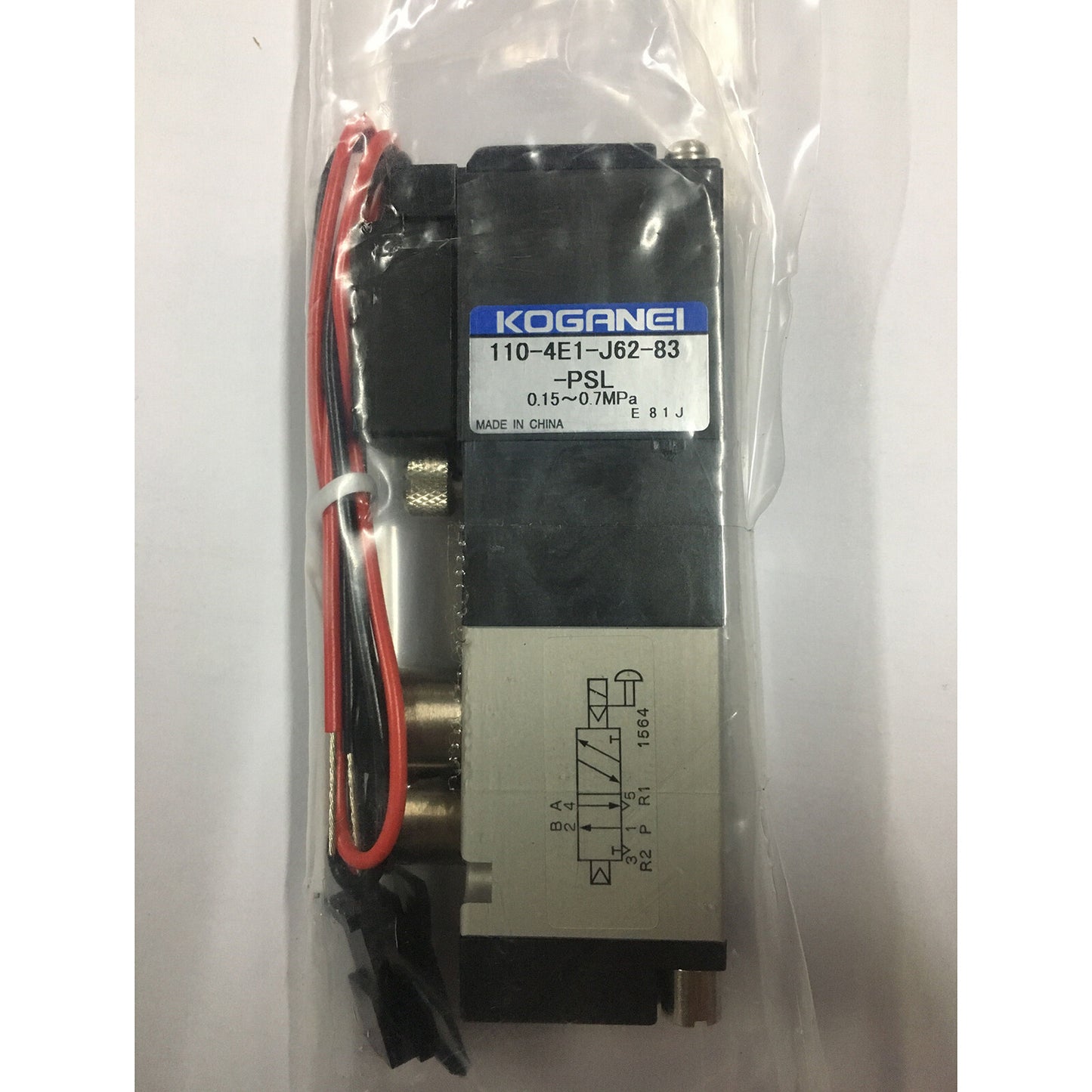 new One For KOGANEI 110-4E1-J62-83-PSL DC24V Solenoid Valve