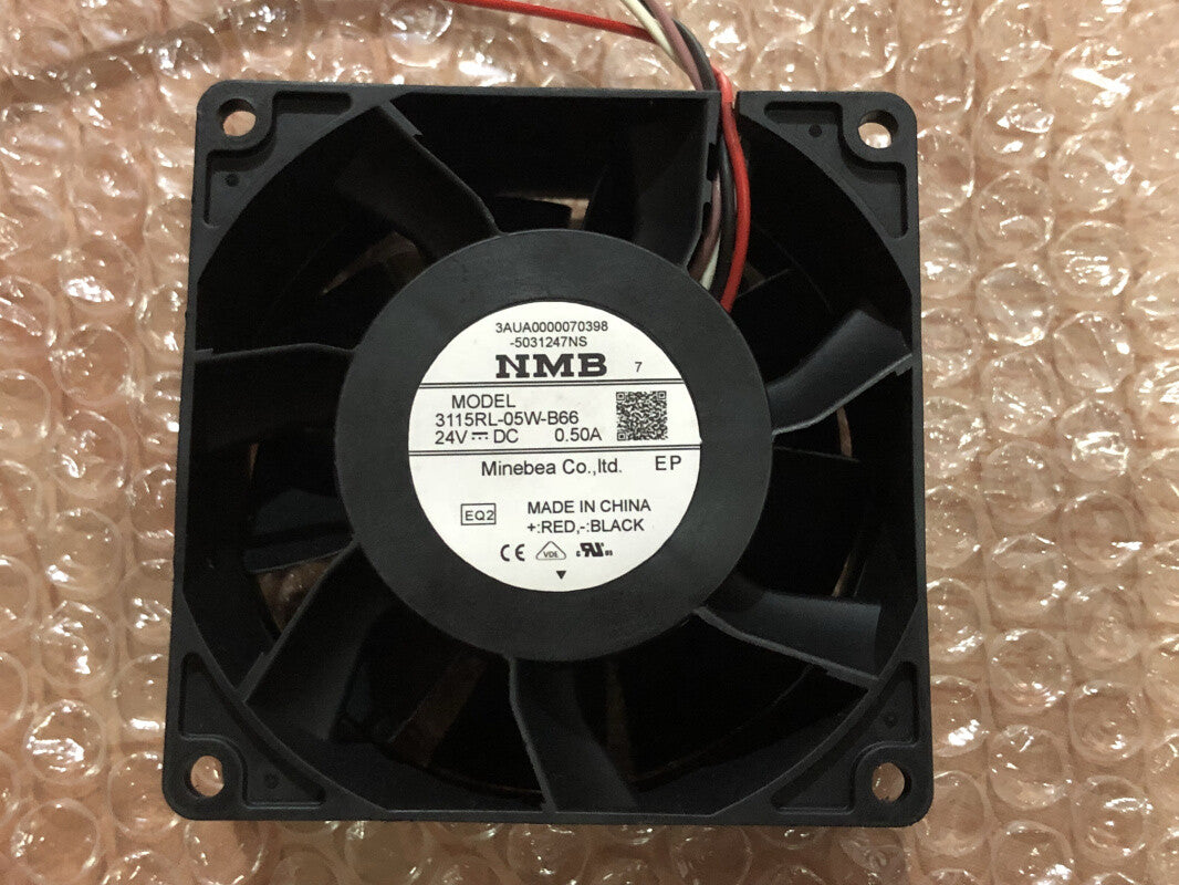 1pcs NMB 3115RL-05W-B66 DC24V 0.50A 80*80*38mm 4-wire equipment fan