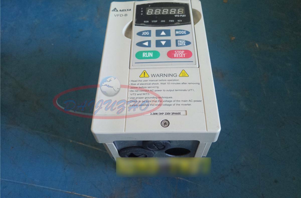 Used Delta VFD022B23B Frequency Converter 220V 2.2KW - DELTA