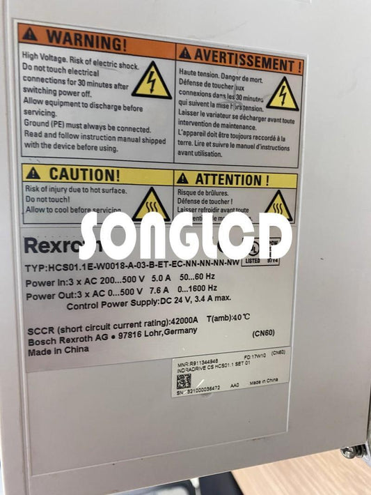 Used 1PCS HCS01.1E-W0028-A-03-B-ET-EC-NN-NN-NN-NW - HPS