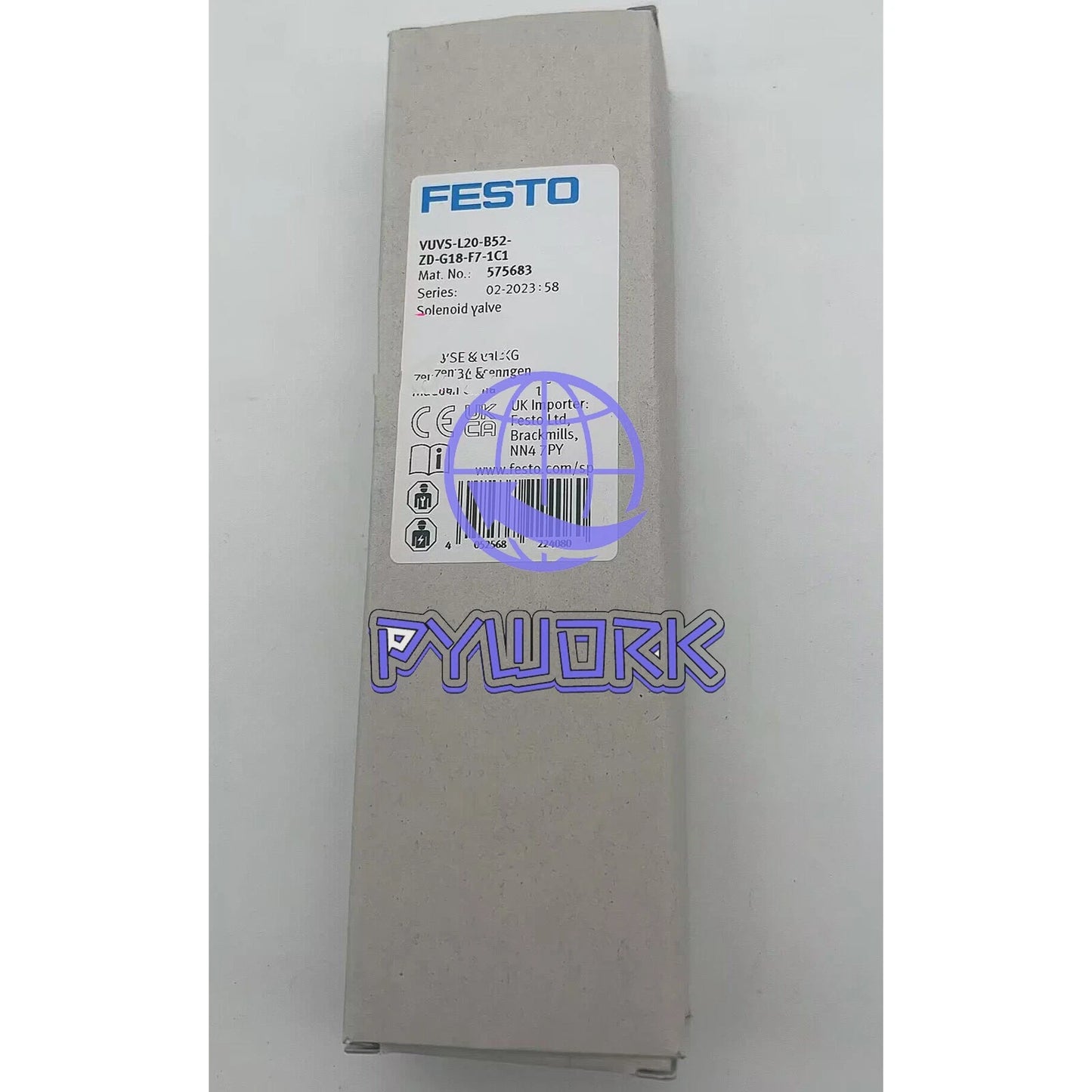 1PC FESTO VUVS-L20-B52-ZD-G18-F7-1C1 575683 solenoid valve spot stock #YP1