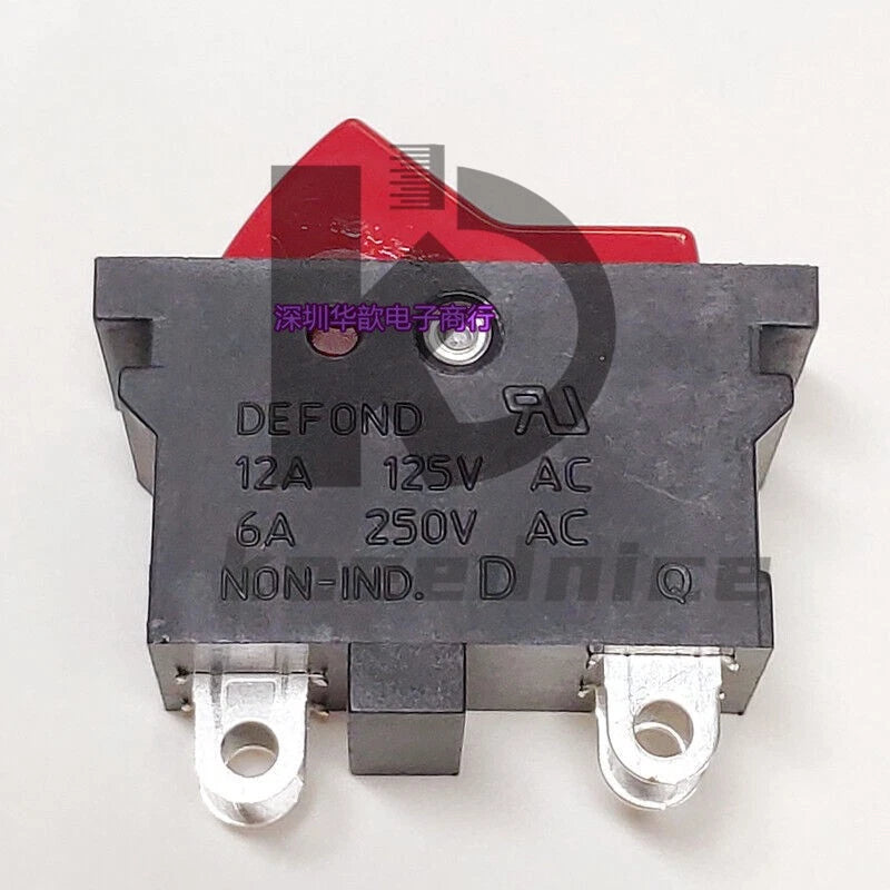 2PCS DEFOND DRB-2213 Rocker Power Switch Push Botton 4 Pin