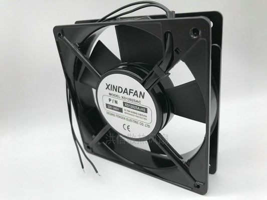 INDAFAN XD12025A2HS 12CM 220V 12025 2-wire AC aluminum frame cooling fan