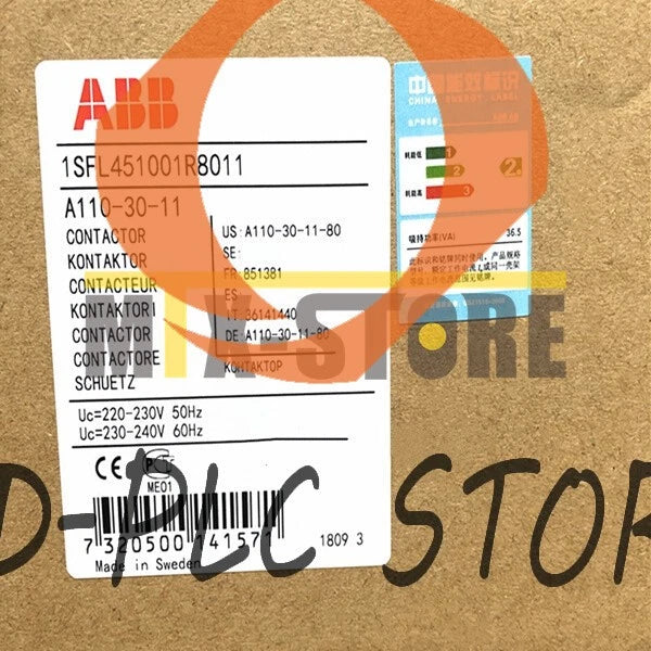 1pcs ABB Contactor A110-30-11 220VAC ( A1103011220VAC )