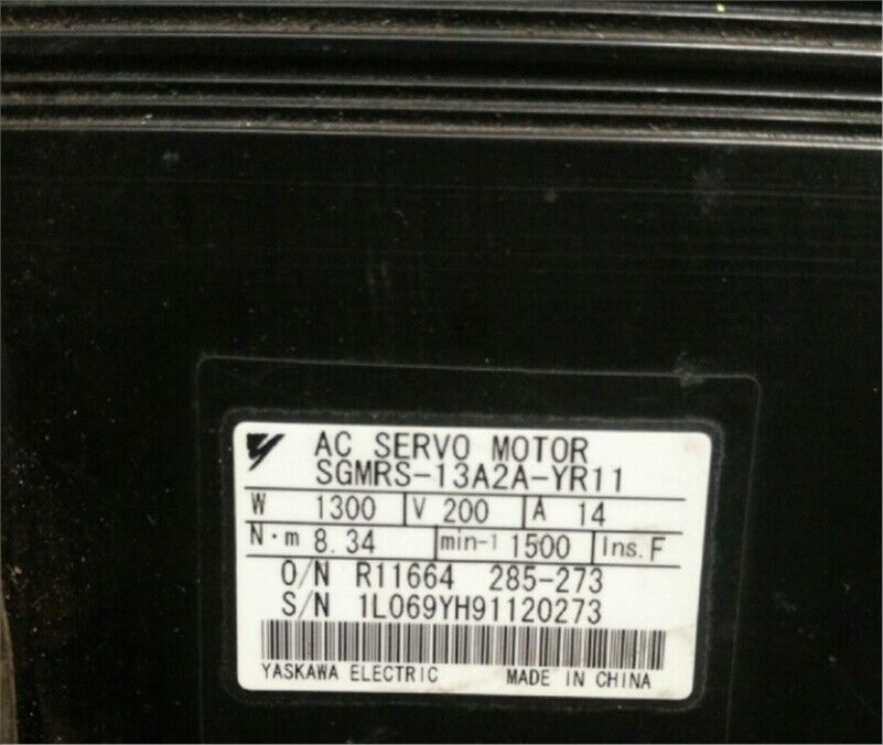 Yaskawa SGMRS-13A2A-YR11 Servo Motor - YASKAWA