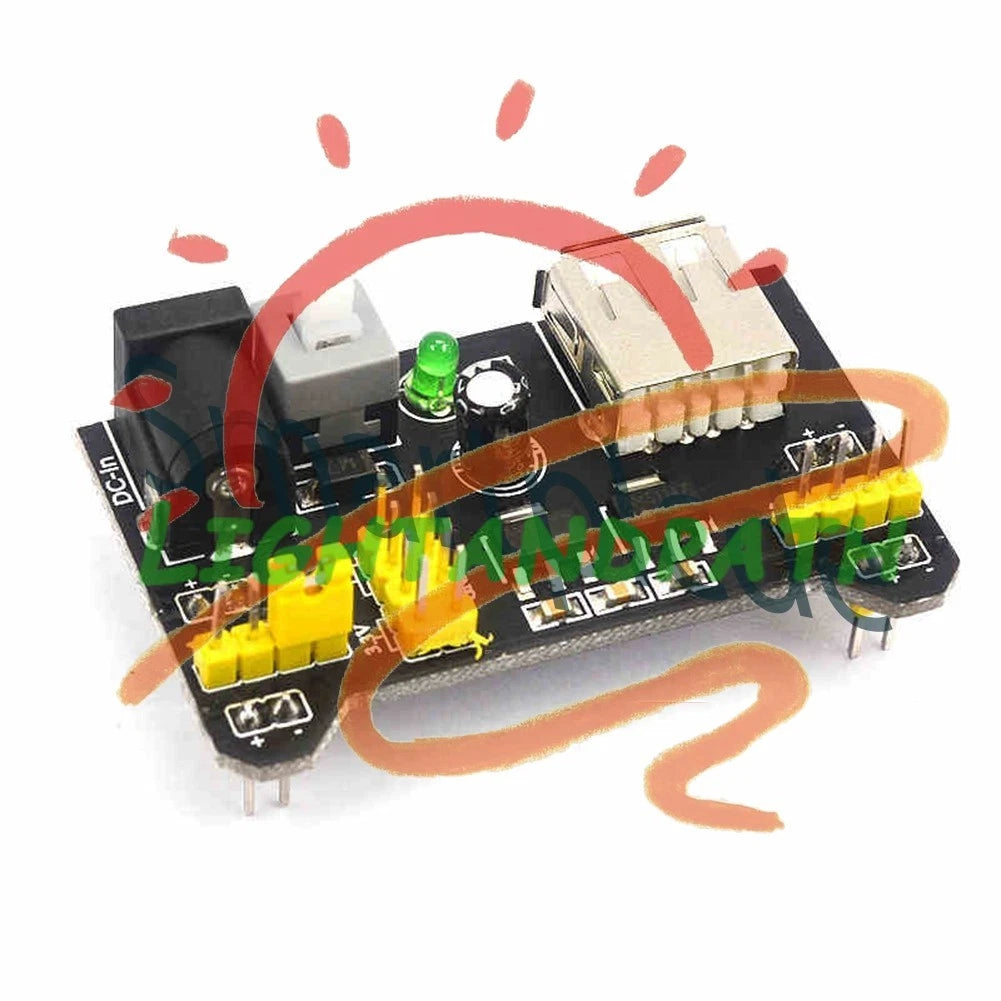 MB102 Breadboard Power Supply Module 3.3V 5V For Arduino Solderless Breadboard~
