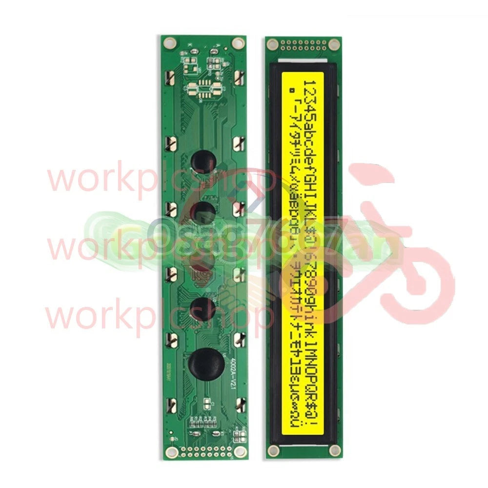 40x2 4002 Character LCD Display Equivalent with HD44780 Black on yellow