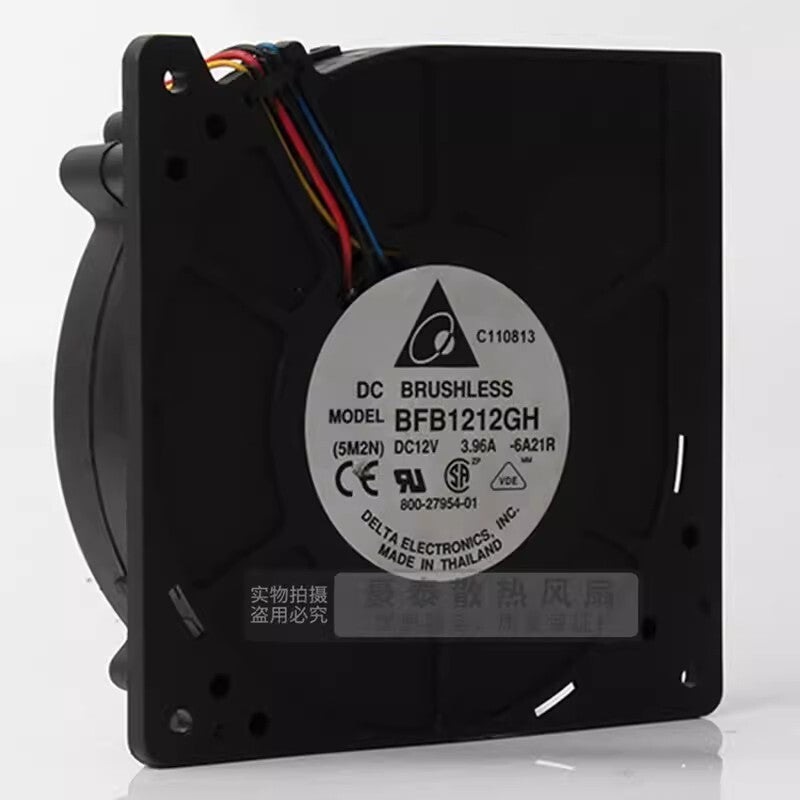 Delta BFB1212GH 12032 DC12V 3.96A 12CM 4-Wire Turbo Mute Cooling Fan