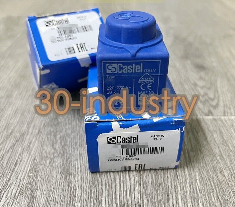 New Castel Solenoid Valve Coil 24VDC & 220VAC - Model HF3 - CASTEL