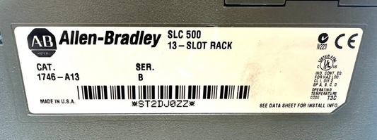 used Allen Bradley 1746-A13 PLC Rack - ALLEN BRADLEY