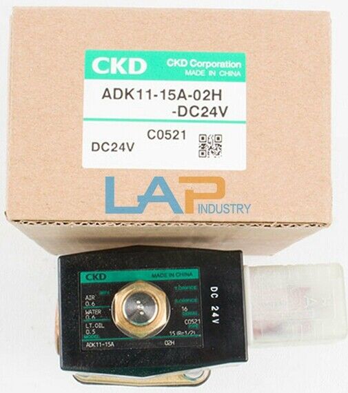 CKD Solenoid Valve ADK11-15A-02H-DC24V - 1PCS New Quality Assurance - CKD COMPONENTS