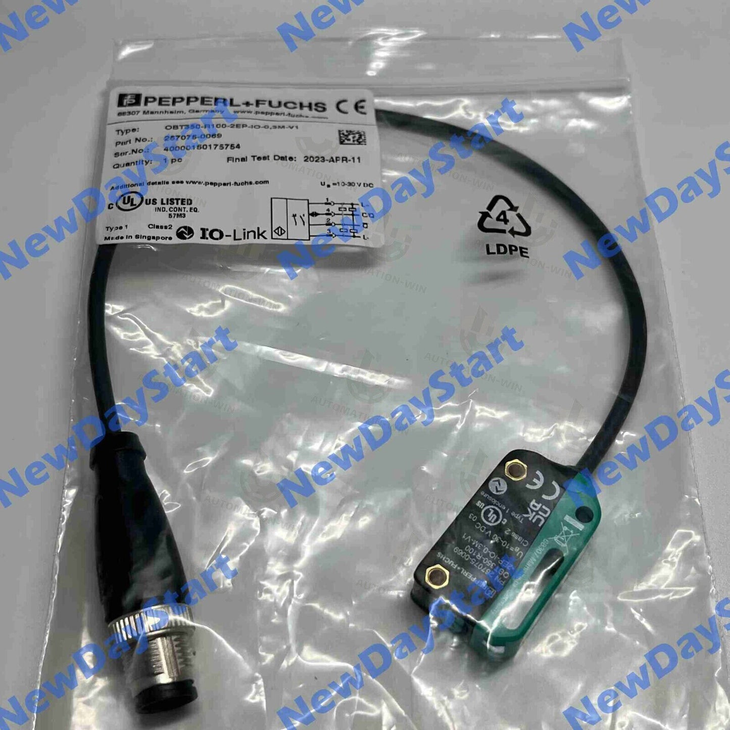 new OBT350-R100-2EP-IO-0.3M-V1 Sensor 267075-0069 1PCS - KOEED