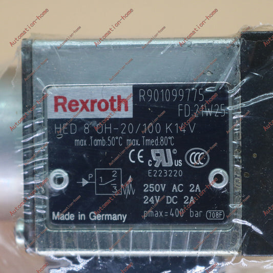 1PC REXROTH Pressure Switch R901099775 HED8OH-20/100K14V - REXROTH