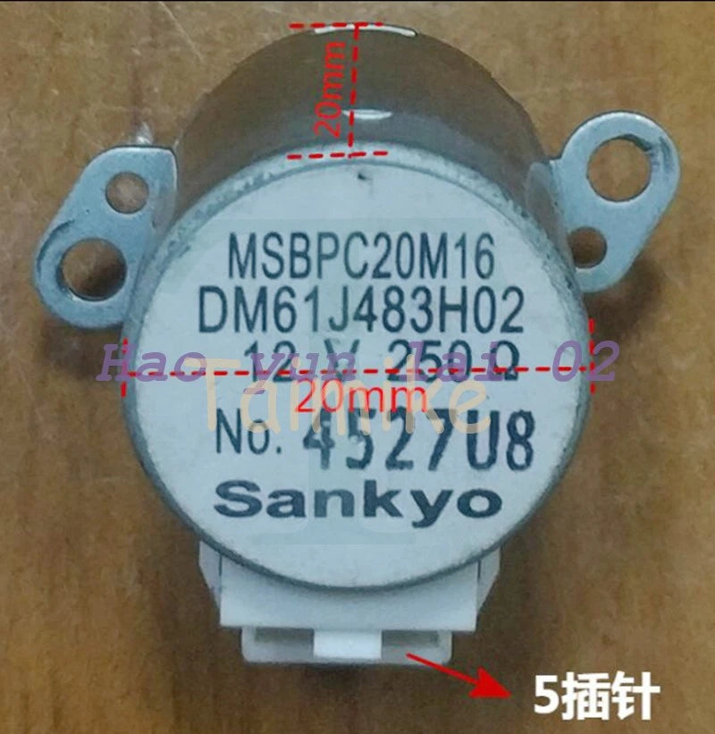 1PCS MSBPC20M16 Air conditioner up and down Swing motor DM61J483H02 12V