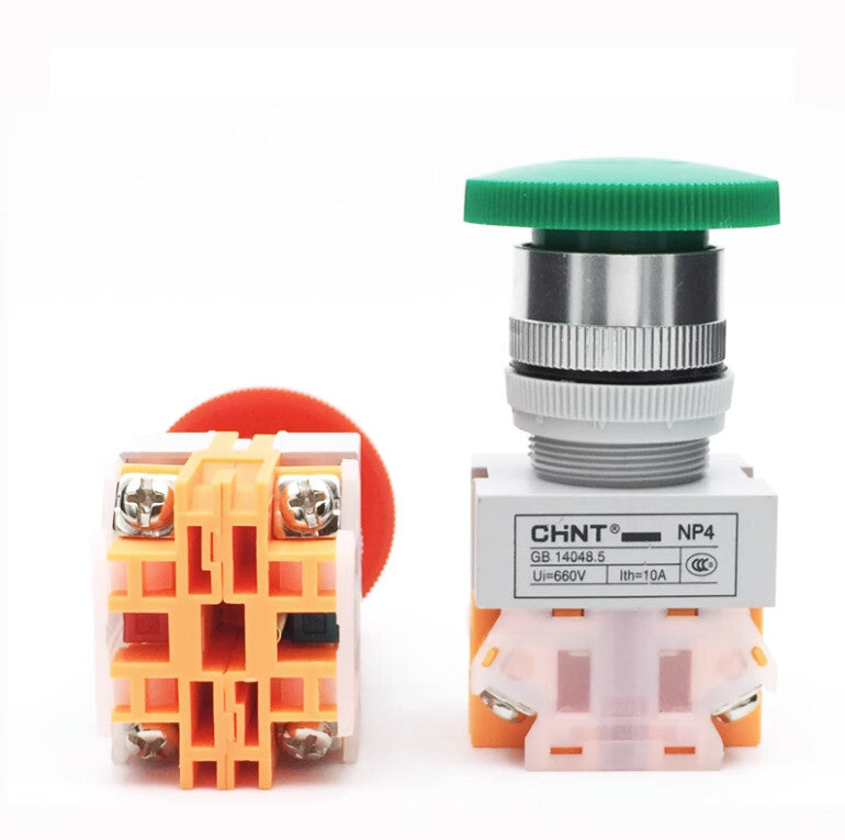 10PCS Chint NP4-11M/1 Pushbutton Switches 1NO+1NC