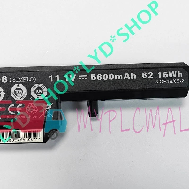 1 Pc. W540BAT-6 Laptop Battery 11.1V 62Wh 5600mAh For W155EU W550EU W540EU