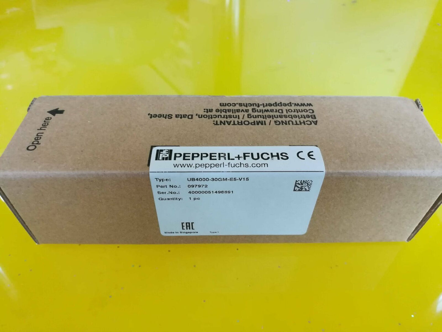 Pepperl+Fuchs Sensor Model UB4000-30GM-E5-V15 - PEPPERL+FUCHS