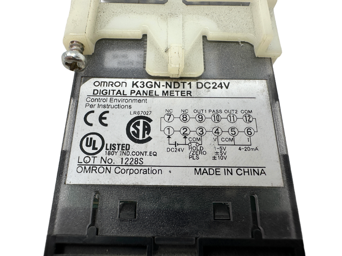 used Omron K3GN-NDT1 DC24V Digital Panel Meter - OMRON
