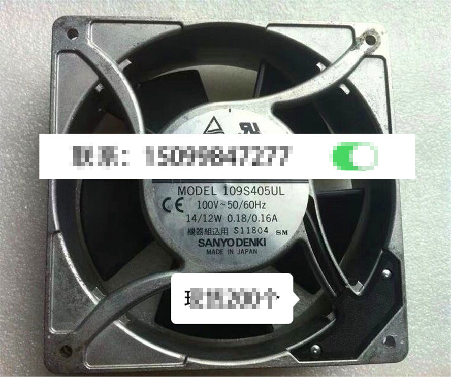 1pcs SANYO 109S405UL 100V 14 / 12W 120 * 120 * 38MM aluminum frame fan
