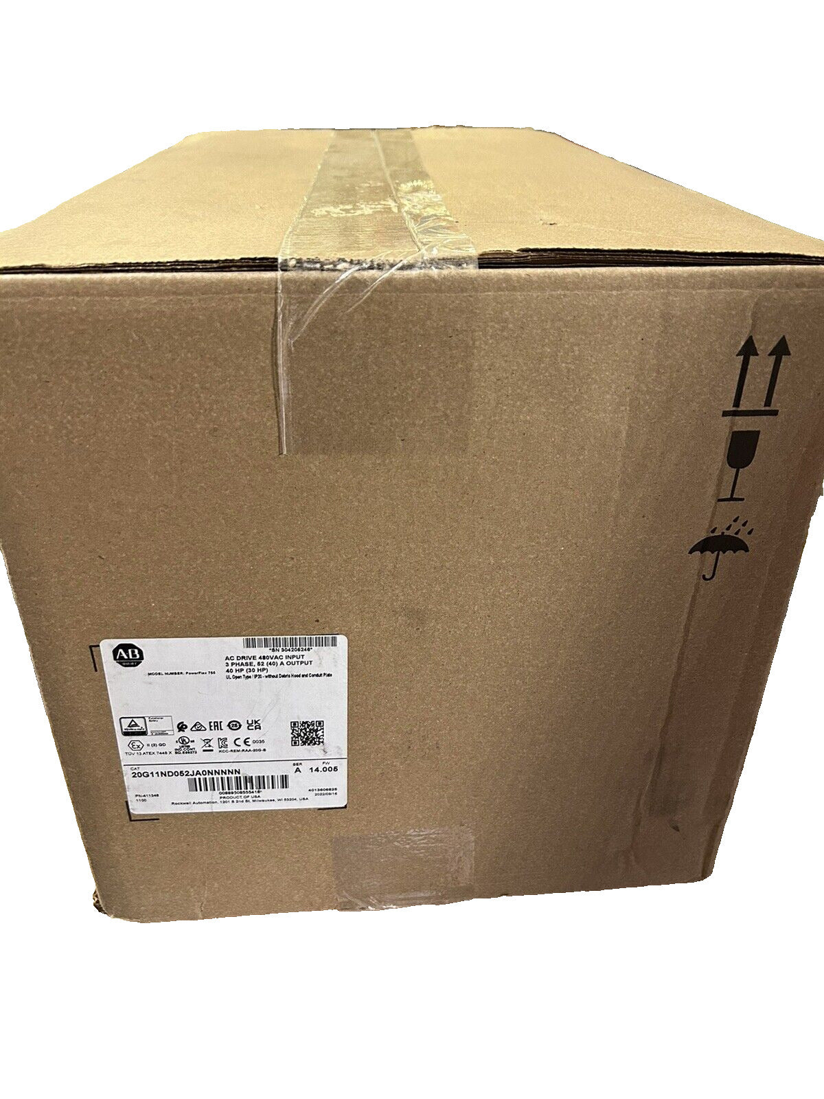 Allen Bradley PowerFlex 755 VFD 20G11ND052JA0NNNNN Series New - ALLEN BRADLEY