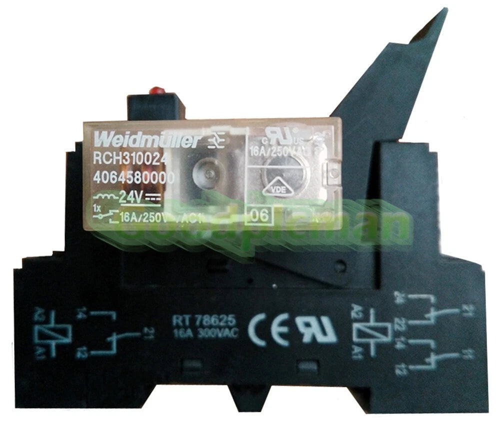 1Set RCH310024 24VDC with RT78625 Socket Power Relays 16A 8Pins