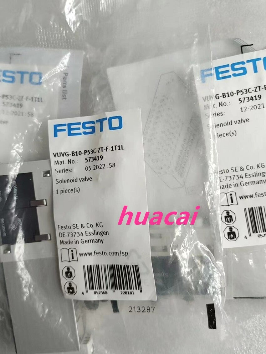 1PC FESTO solenoid valve VUVG-B10-P53C-ZT-F-1T1L 573419